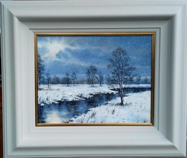 Mid Winter SnowFall, Suffolk,,.