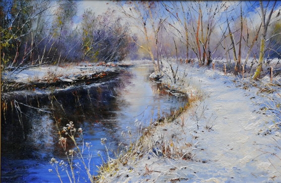 Mid Winter on the river Ouse, Norfolk