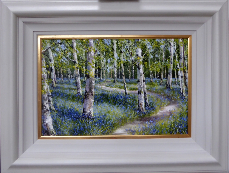 Silver Birch and Bluebells